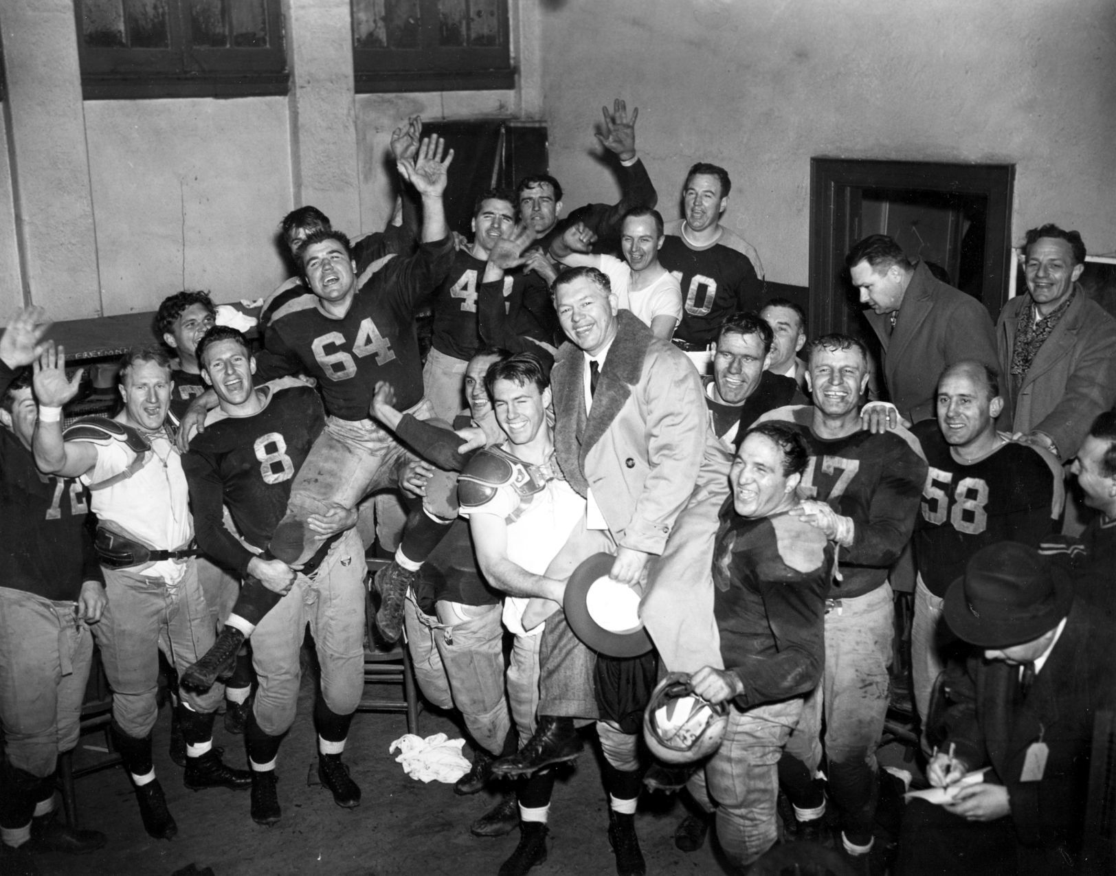 Celebrating on the road in 1944